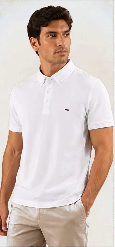 Garnili Oxford Polo Beyaz