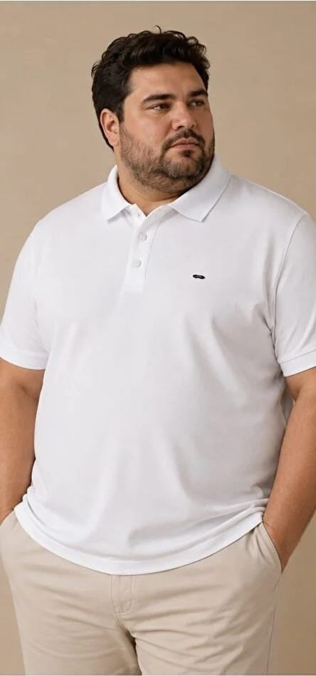 BTL Polo Yaka Tişört Beyaz